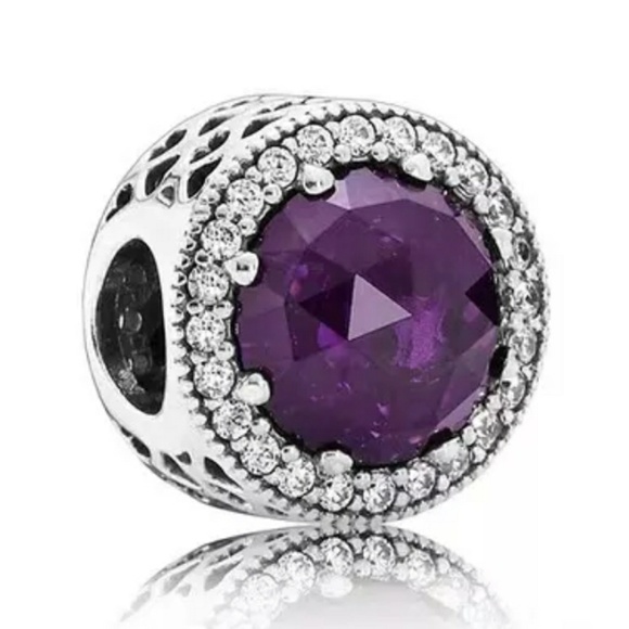 Pandora Jewelry - Pandora purple radiant Hearts charm bead.